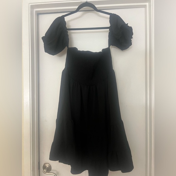 Black Off the Shoulder Dress - Picture 5 of 5